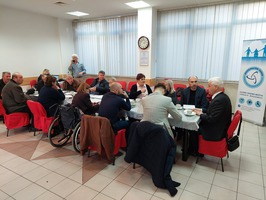 Snimak učesnika sastanka KOO KS i VOOSI, u prostorijama Udruženja